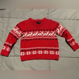 Boys Janie and Jack Red Knit Christmas Sweater